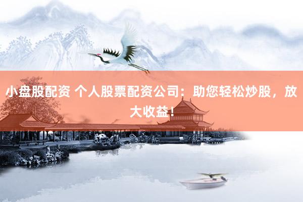 小盘股配资 个人股票配资公司：助您轻松炒股，放大收益！