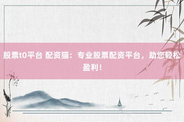 股票t0平台 配资猫：专业股票配资平台，助您轻松盈利！