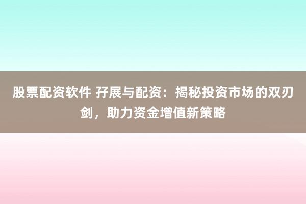 股票配资软件 孖展与配资：揭秘投资市场的双刃剑，助力资金增值新策略