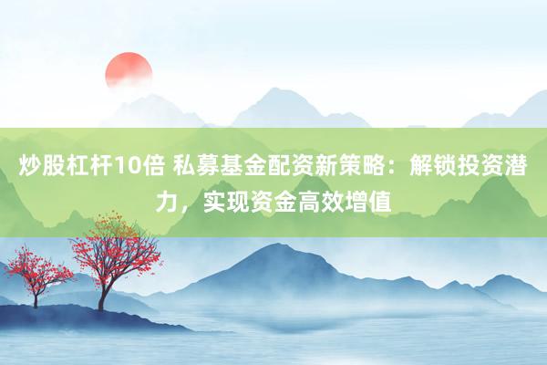 炒股杠杆10倍 私募基金配资新策略:解锁投资潜力,实现资金高效增值